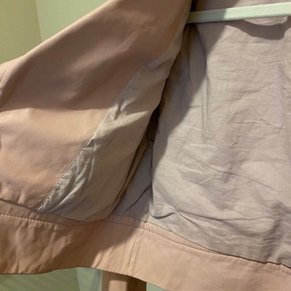 Aqua Pink Moto Leather Jacket - Picture 3 of 5